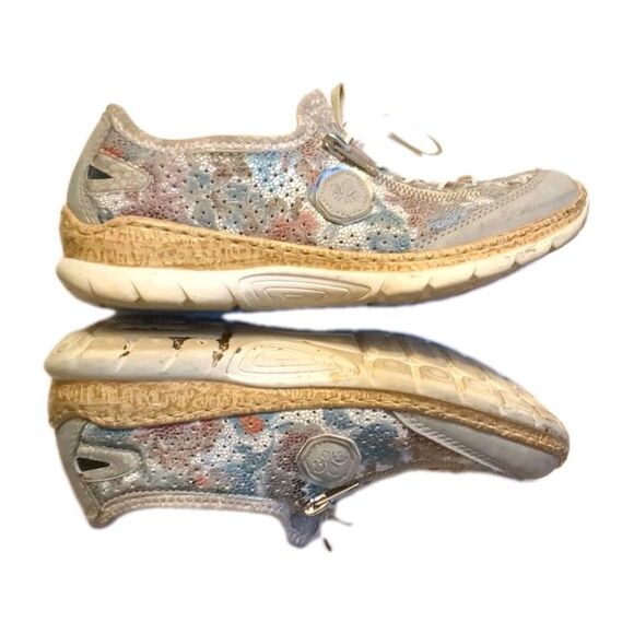 RIEKER Women N42V1 NIKITA Slip-on Fashion Sneaker Grey Women Size EU 38 US 7 - Picture 8 of 15